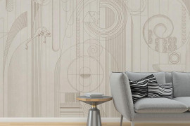 Фотообои/фрески Affresco: Line Art, AF2149-COL5