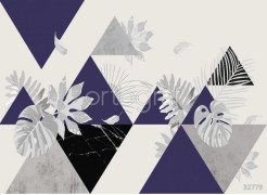 Фотообои/фрески Oasis арт. 32779 Tropical triangle violet