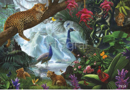 Фотообои/фрески 7914 Peacock and Leopards