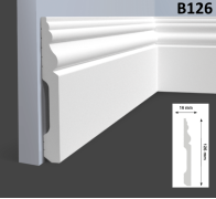 Плинтус Hi Wood В126 16х126х2000 мм