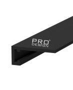 Щелевой плинтус Pro Design MINI 7067 RAL 9005 Черный