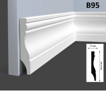 Плинтус Hi Wood B95 17х94,5х2000 мм