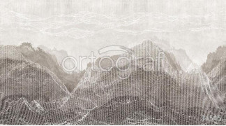 Фотообои/фрески 34545 Mountains in line