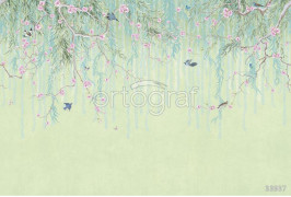 Фотообои/фрески 33937 Spring music green