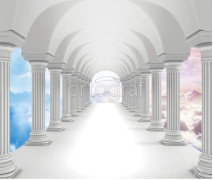 Фотообои/фрески 3D Эффект арт 33210 Над облаками