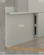Скрытый плинтус Pro Design 235 UNIVERSAL 2700мм анодированный