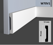 Плинтус Hi Wood B70V1 12х70х2000 мм