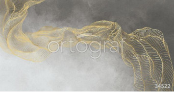 Фотообои/фрески 34522 Golden abstraction