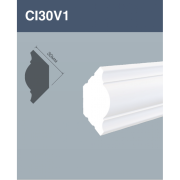 Плинтус потолочный Hi Wood CL30V1 30х30х2000 мм