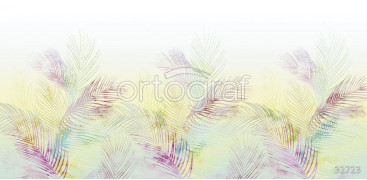 Фотообои/фрески Oasis арт. 32723 Tropical rainbow yellow
