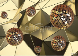Фотообои/фрески 3D Эффект арт 33262 Диско геометрия