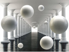 Фотообои/фрески 3D Эффект арт 33260 Античный тоннель
