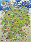 Фотообои/фрески 6271 Map of Germany