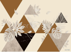Фотообои/фрески Oasis арт. 32780 Tropical triangle mustard
