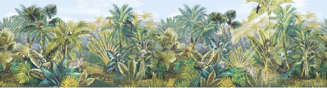 Фотообои/фрески 8313 Panoramic jungle light