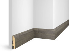 Плинтус Cosca Decor NanoFlex ЕP07 Дуб Серебристый 80x16x2400 мм