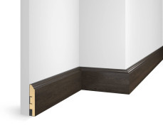 Плинтус Cosca Decor NanoFlex ЕP07 Дуб Темный 80x16x2400 мм