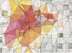 Фотообои/фрески 3D Эффект арт. 33755 Полигоны
