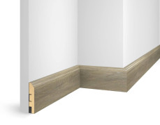 Плинтус Cosca Decor NanoFlex ЕP07 Дуб Сахара 80x16x2400 мм