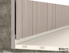 Теневой плинтус скрытого монтажа Pro Design Panel 7208 Белый