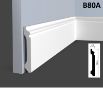 Плинтус Hi Wood B80A 12х80х2000 мм