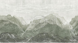 Фотообои/фрески 34546 Graphic mountains