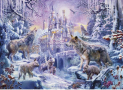 Фотообои/фрески 7128 Castle wolves