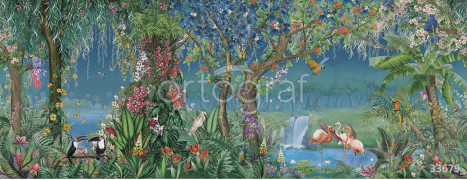 Фотообои/фрески 33679 Paradise tropics blue