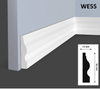 Плинтус Hi Wood WE55 14х55х2000 мм