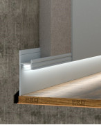 Теневой плинтус скрытого монтажа Pro Design Panel 7209 Белый грунт