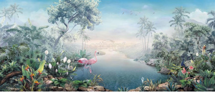 Фотообои/фрески 33661 Tropical river blue