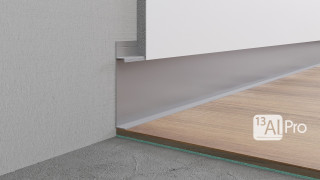Скрытый Плинтус AlPro 13 - 235 2700мм анодированный