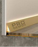 Плинтус Pro Design Corner 570 Анодированный шампань
