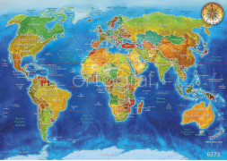 Фотообои/фрески 6273 World Geo-political map