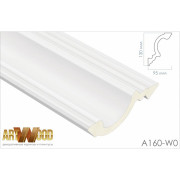 Плинтус потолочный Hi Wood A160-W0 130х95х2400 мм