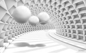 Фотообои/фрески 3D Эффект арт 33483 3D туннель