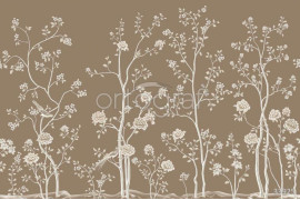 Фотообои/фрески 33925 Blooming grove beige