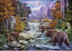 Фотообои/фрески 7129 Bear In Mountains