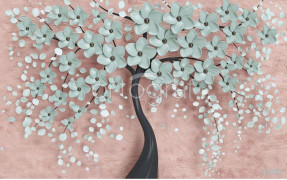 Фотообои/фрески 3D Эффект арт 33093 Нежное дерево