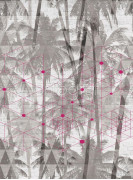 Фотообои/фрески Oasis арт. 32774 Jungle geometry pink